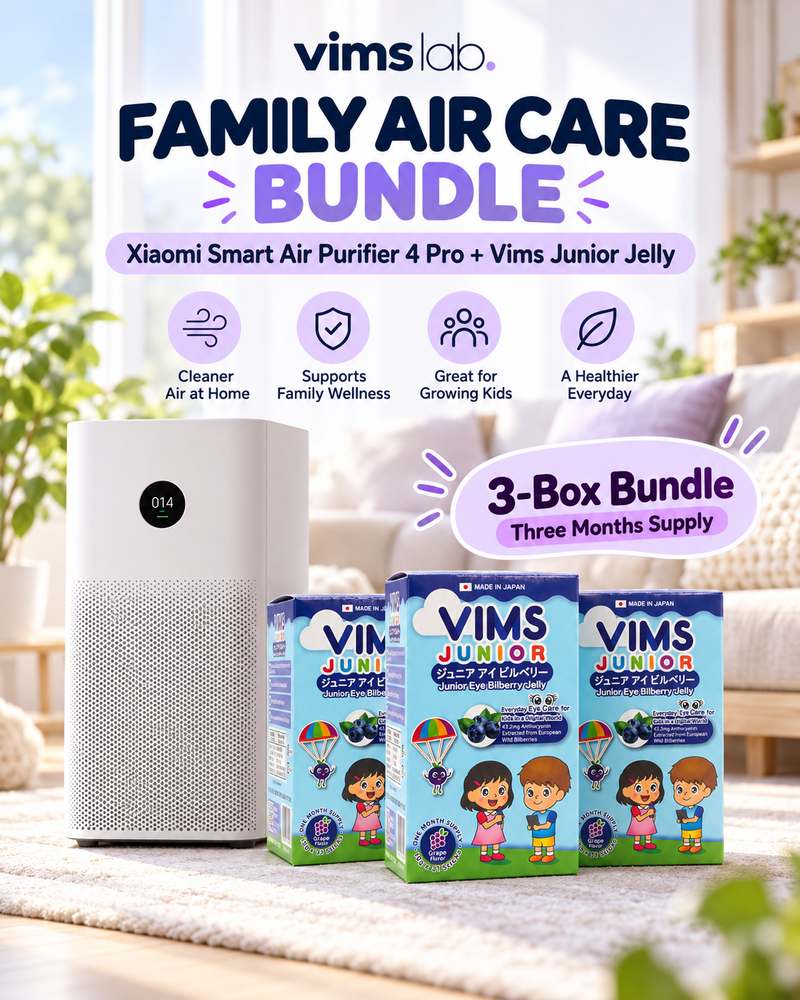 Xiaomi Smart Air Purifier 4 Pro with 3 boxes of Vims Junior Jelly